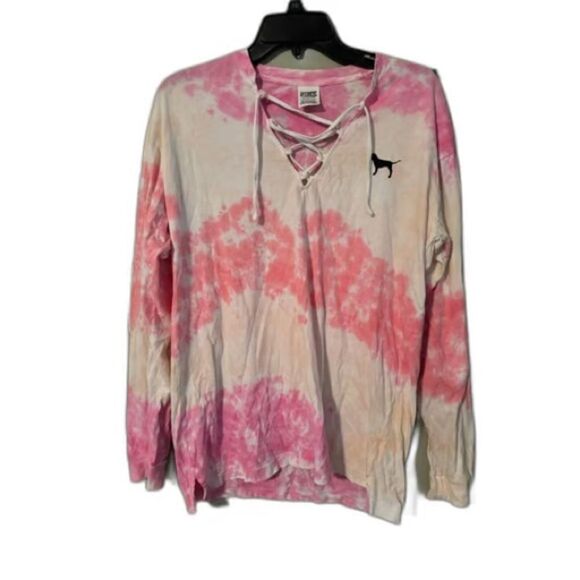 PINK Tie Dye Shirt - Picture 1 of 4